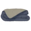 Couette Microfibre 400g/m² CALGARY Petrole & Mastic 140x200cm