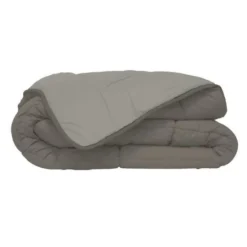 Couette Microfibre 400g/m² CALGARY Taupe & Lin 240x260cm