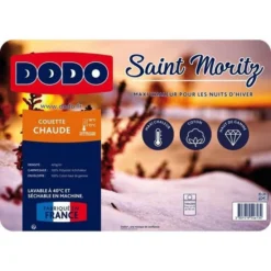 Couette - Saint Moritz - 140 X 200 Cm - Chaude - 100% Polyester - 1 Personne - Blanc - DODO -TODAY || DODO || Vision Soldes Boutique couette saint moritz 140 x 200 cm chaude 100 polyester 1 personne blanc dodo 3307419546134 1105165