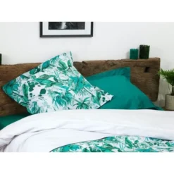COUETTES ET CETERA Parure De Couette Tropical - 1 Housse De Couette 240 X 260 Cm + 2 Taies 65 X 65 Cm - Vert Et Blanc -TODAY || DODO || Vision Soldes Boutique couettes et cetera parure de couette tropical 1 housse de couette 240 x 260 cm 2 taies 65 x 65 cm vert et blanc 3701393700368 505400
