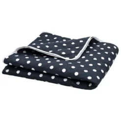 Courtepointe Bleu Foncé 220x240 Cm Tissu Matelassé à Ultrasons 2