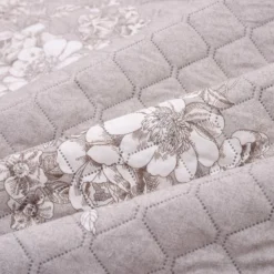 Courtepointe Taupe 220x240 Cm Tissu Matelassé à Ultrasons -TODAY || DODO || Vision Soldes Boutique courtepointe taupe 220x240 cm tissu matelasse a ultrasons 8719883686721 587509