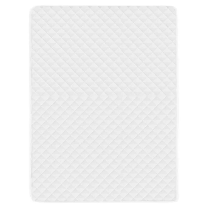 Couvre-matelas Matelassé Blanc 160x200 Cm Lourd 3 Couvre-matelas Matelassé Blanc 160x200 Cm Lourd – Image 3