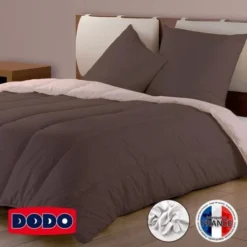TODAY || DODO || Vision Soldes Boutique 32 DODO Couette Confort Molletonné - 220 X 240 Cm - Chocolat Et Rose