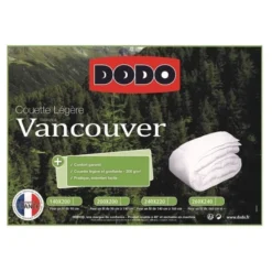 DODO Couette Légere Vancouver - 200 X 200 Cm - Blanc -TODAY || DODO || Vision Soldes Boutique dodo couette legere vancouver 200 x 200 cm blanc 3307413282823 426120