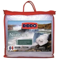 DODO Couette Tempérée 300g/m² Anti-acariens NIAGARA 140x200 Cm Blanc