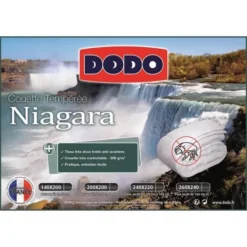 DODO Couette Tempérée 300g/m² Anti-acariens NIAGARA 140x200 Cm Blanc -TODAY || DODO || Vision Soldes Boutique dodo couette temperee 300g m anti acariens niagara 140x200 cm blanc 3307413011218 426126