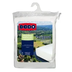 DODO Protege-matelas Molleton Absorbant Perigord - 230 G/m² - 160 X 200 Cm - Blanc