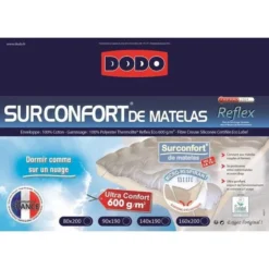DODO Surmatelas 160 X 200 - Polyester Confortlof - CONFORTLOFT -TODAY || DODO || Vision Soldes Boutique dodo surmatelas 160 x 200 polyester confortlof confortloft 3307412375090 452780