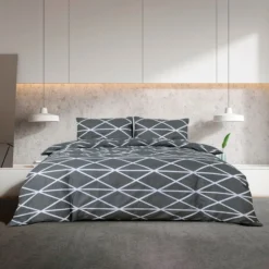 Ensemble De Housse De Couette Gris 140x200 Cm Coton -TODAY || DODO || Vision Soldes Boutique ensemble de housse de couette gris 140x200 cm coton 3666722873840 1472601