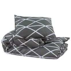 Ensemble De Housse De Couette Gris 140x200 Cm Coton -TODAY || DODO || Vision Soldes Boutique ensemble de housse de couette gris 140x200 cm coton 3666722873840 1472604