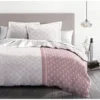 HOME LINGE PASSION Parure De Couette Rainbow - 1 Housse De Couette 240 X 260 Cm + 2 Taies 65 X 65 Cm - Blush