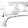 LOVELY HOME Lot De 2 Taies D'Oreillers 100% Coton 50x70 Cm - Blanc