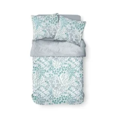 TODAY Parure De Lit 2 Personnes 220X240 Coton Imprime Blanc Floral SUNSHINE 3