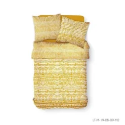 TODAY Parure De Lit 2 Personnes 220X240 Coton Imprime Jaune Graphique SUNSHINE 3.54