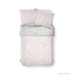 TODAY Parure De Lit 2 Personnes 240X260 Coton Imprime Rose Floral SUNSHINE