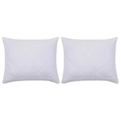 Protège-oreillers 2 Pcs 80x80 Cm Blanc