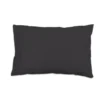 SOLEIL D'OCRE Lot 2 Taies D'oreiller Rectangle US 50x75 Cm En Coton Uni 57 Fils - Anthracite