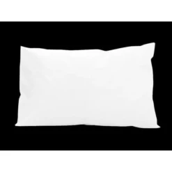 SOLEIL D'OCRE Lot 2 Taies D'oreiller Rectangle US 50x75 Cm En Coton Uni 57 Fils - Blanc