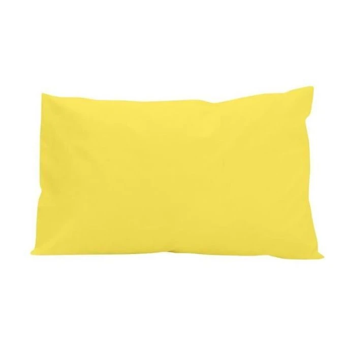 SOLEIL D'OCRE Lot De 2 Taies D'oreiller 100% Coton 50x75 Cm Jaune 1 SOLEIL D'OCRE Lot De 2 Taies D'oreiller 100% Coton 50x75 Cm Jaune