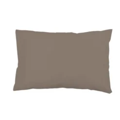 SOLEIL D'OCRE Lot De 2 Taies D'oreiller 100% Coton 50x75 Cm Taupe