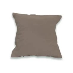 SOLEIL D'OCRE Lot De 2 Taies D'oreiller 100% Coton 65x65 Cm Taupe