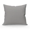 SOLEIL D'OCRE Lot De 2 Taies D'oreiller 65x65 Cm En Coton Uni 57 Fils - Gris