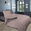 SOLEIL D'OCRE Parure De Lit Bicolore - Coton Lavé - 240 X 290 Cm - Rose Et Gris