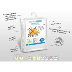 SWEETNIGHT Protege-matelas Imperméable Anti-acariens NoeMIE 2x80x200 Cm -TODAY || DODO || Vision Soldes Boutique sweetnight protege matelas impermeable anti acariens noemie 2x80x200 cm 3377720089767 513659