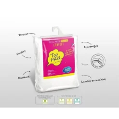 SWEETNIGHT Protege-matelas TOP PRIX 160x200 Cm - Blanc -TODAY || DODO || Vision Soldes Boutique sweetnight protege matelas top prix 160x200 cm blanc 3377720101797 513671