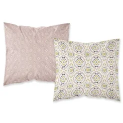 TODAY Parure De Couette 100 % Coton 240x260cm SUNSHINE #3.29 - Rose Et Jaune -TODAY || DODO || Vision Soldes Boutique today parure de couette 100 coton 240x260cm sunshine 3 29 rose et jaune 3574641045357 424452