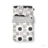 TODAY Parure De Couette 100 % Coton 240x260cm SUNSHINE #3.57 - Gris Et Noir