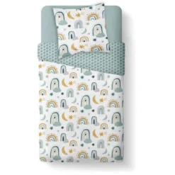 TODAY Parure De Lit Enfant Kids First 1.8 - 1 Personne - Housse De Couette 140 X 200 Et 1 Taie D'oreiller 63 X 63 Cm - Imprimé Blanc -TODAY || DODO || Vision Soldes Boutique today parure de lit enfant kids first 1 8 1 personne housse de couette 140 x 200 et 1 taie d oreiller 63 x 63 cm imprime blanc 3574641077419 749590